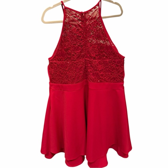 Emerald Sundae Vibrant Red Dress - Picture 2 of 4